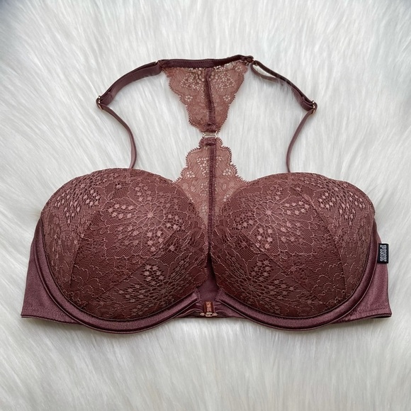 PINK Victorias Secret Bra Date Push Up Lace - Picture 1 of 4